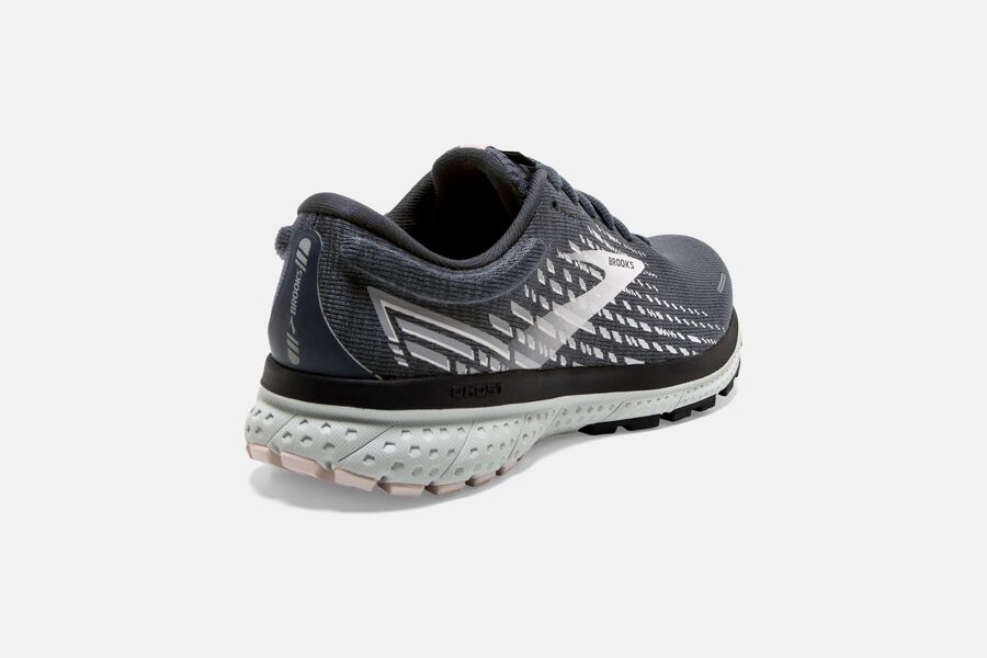 Brooks Running Shoes - Ghost 13 Road Womens - Black/Silver - YFJ-531029